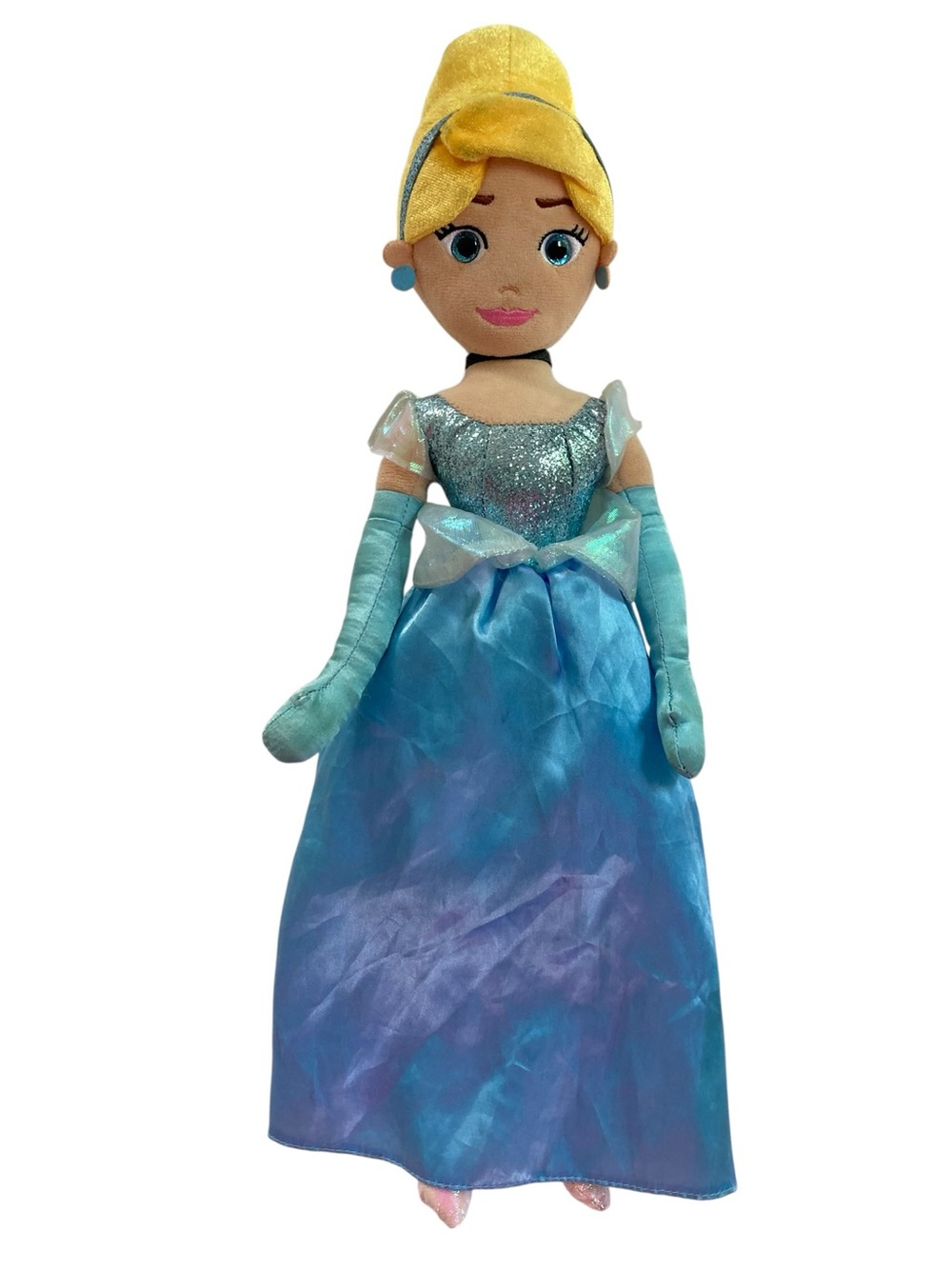 Ty Sparkle Disney Cinderella 17" Stuffed Plush Doll Plastic Eyes 2021